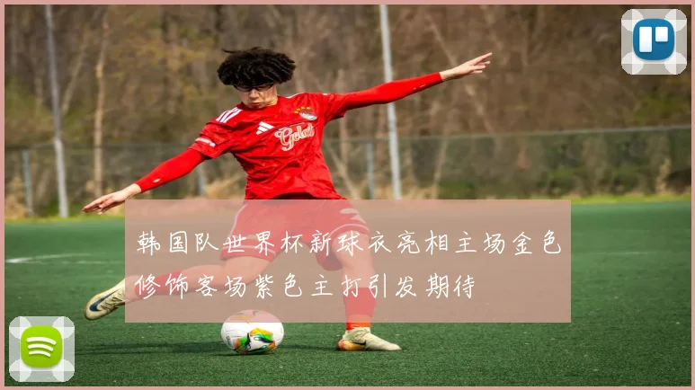 韩国队世界杯新球衣亮相主场金色修饰客场紫色主打引发期待
